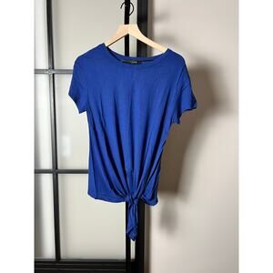 NWT CAARA Tie Front Shirt Size Large